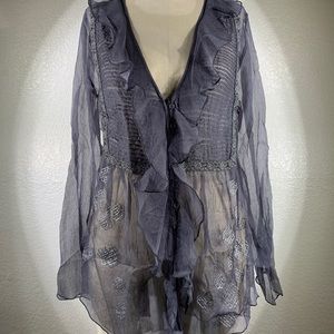4 Love and Liberty by Johnny Was Anna Pintuck Tunic M NWT